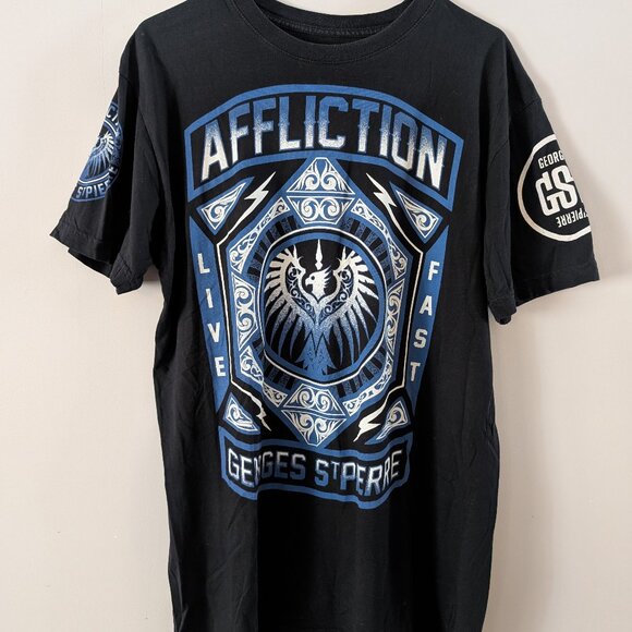 AFFLICTION GSP GEORGE ST PIERRE WALK OUT SHIRT - Picture 1 of 4